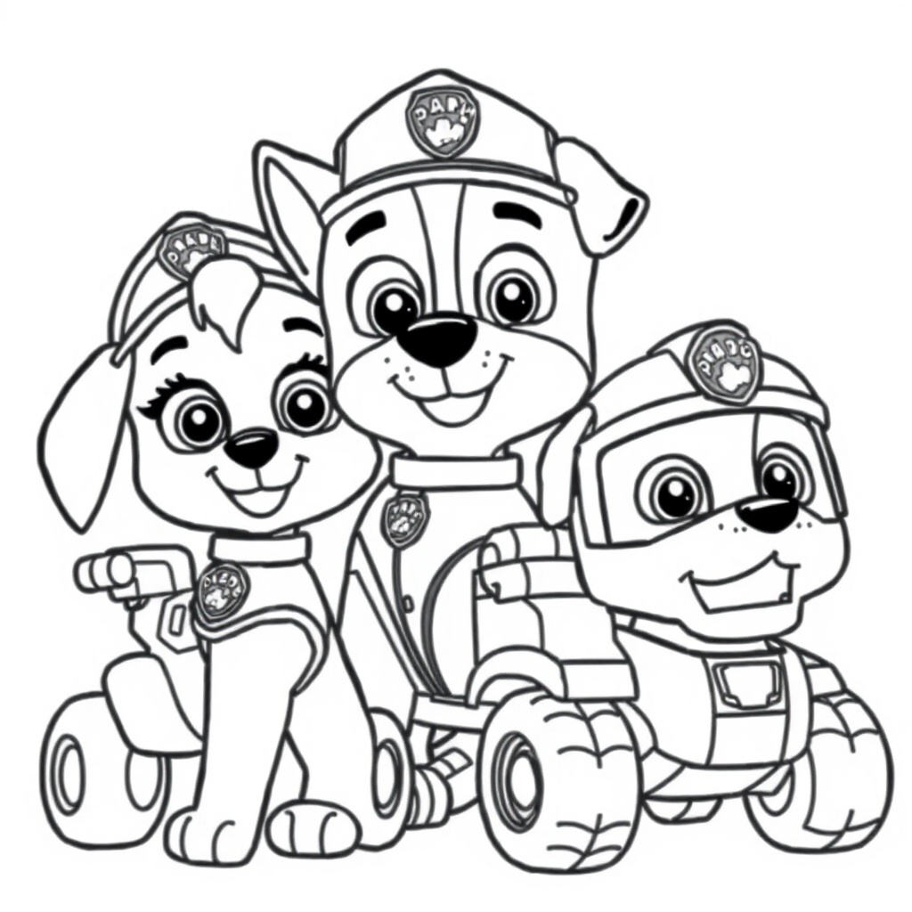 Aventura de Colorear de la Patrulla Canina