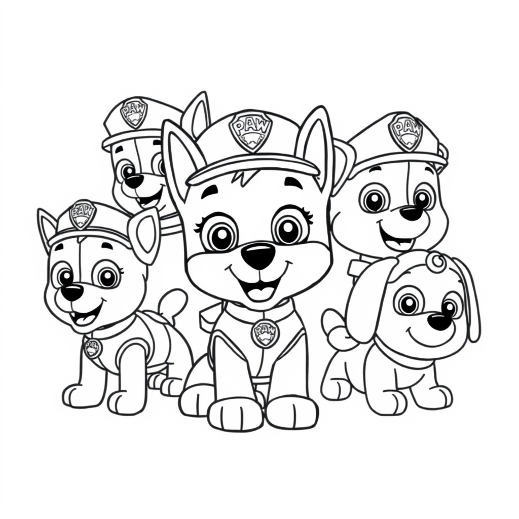 Libro para Colorear: ¡Paw Patrol en Acción!