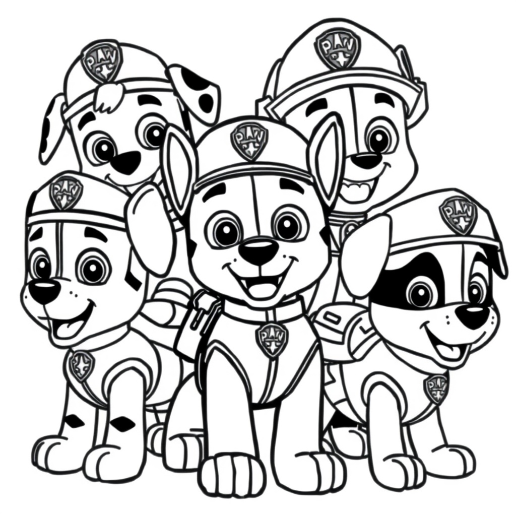 Libro para Colorear de Patrulla Canina