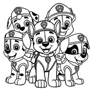 Libro para Colorear de Patrulla Canina