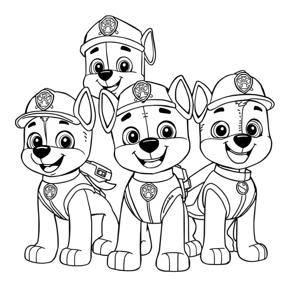 Patrulla Canina: Misiones para Colorear