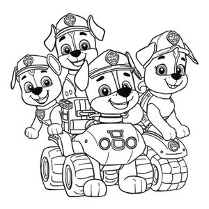 Patrulla Canina - Libro para colorear de acción