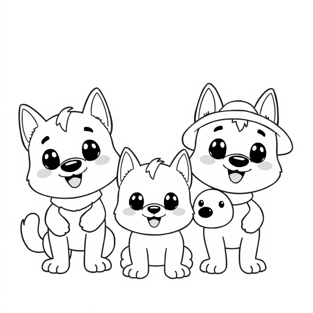 Libro para Colorear de Bluey