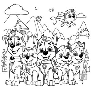 Paw Patrol - Misión de colorear