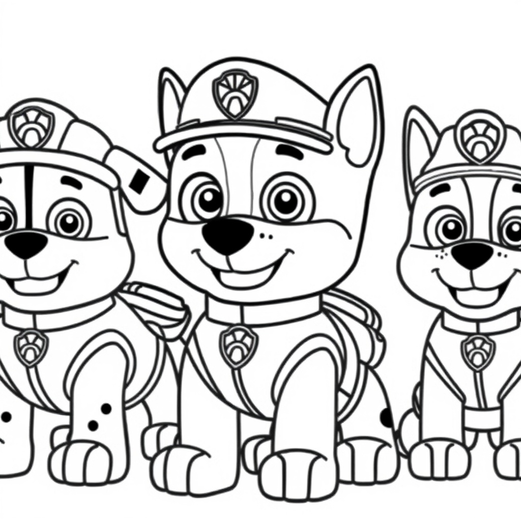 Libro para Colorear de Patrulla Canina