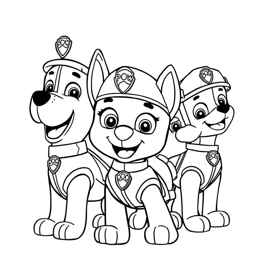Libro para Colorear de Patrulla de Cachorros
