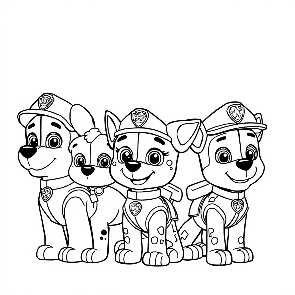 Kolorowanki z wesołymi psiakami