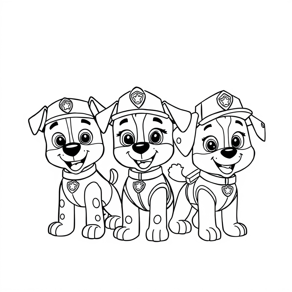 Libro para Colorear de La Patrulla Canina