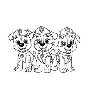 Libro para Colorear de La Patrulla Canina