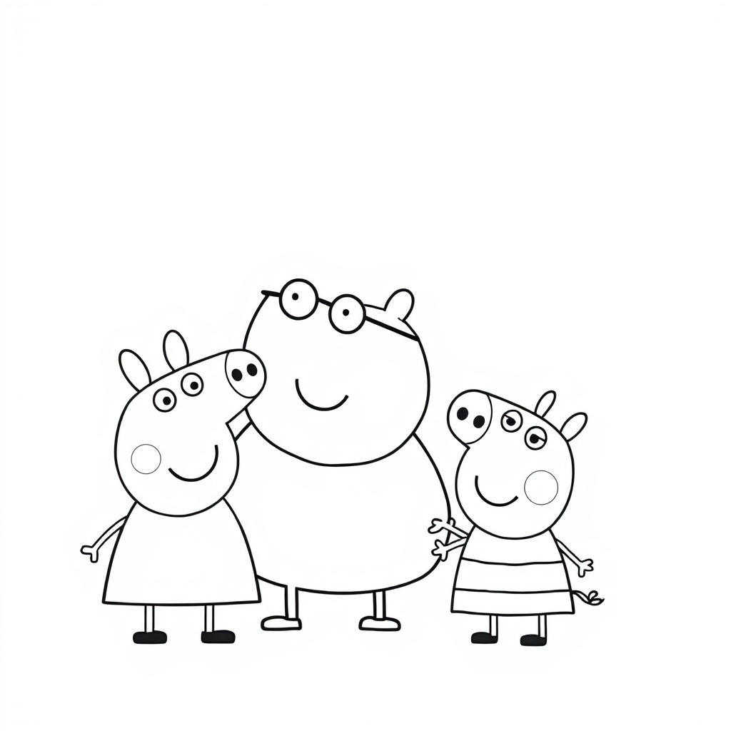 Libro de Colorear de Peppa Pig para Niños