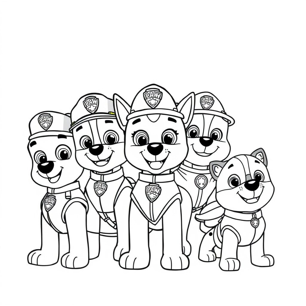 Libro para Colorear de Patrulla Canina