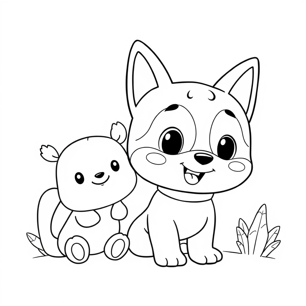 Libro para Colorear de Bluey