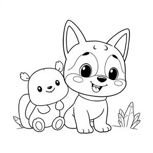 Libro para Colorear de Bluey