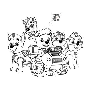 Patrulla Canina - Libro de colorear de aventuras