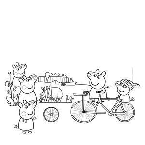 Libro para colorear de Peppa Pig