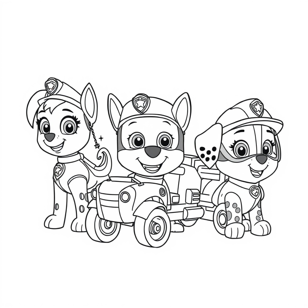 Kolorowanka: Psi Patrol Akcja!