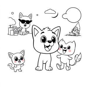 Libro para Colorear de Bluey