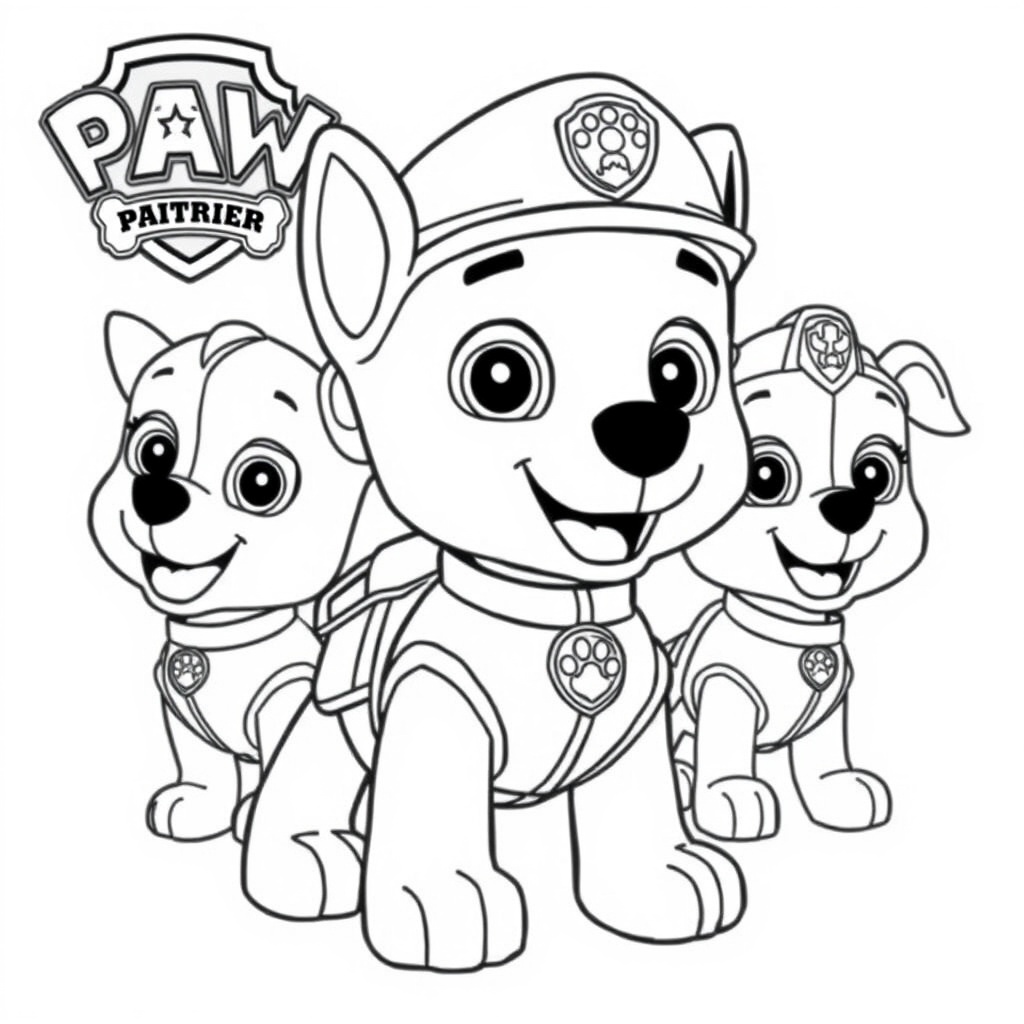 Libro para colorear de PAW Patrol