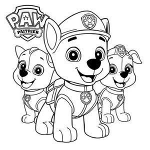 Libro para colorear de PAW Patrol