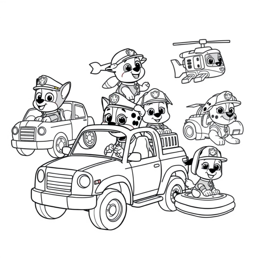 Libro para Colorear de PAW Patrol