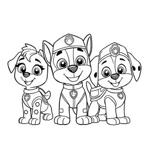 Libro para colorear Patrulla de Cachorros