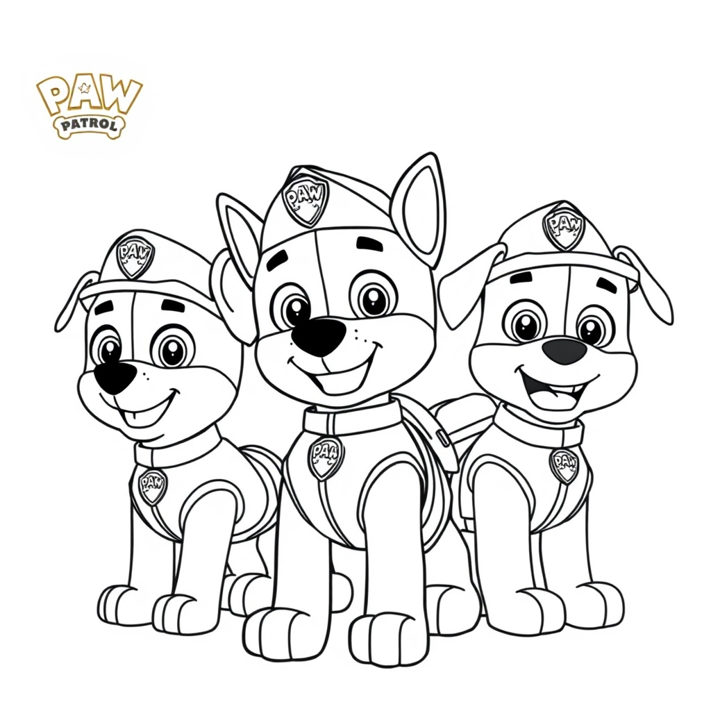 ¡Acción de Colorear de La Patrulla Canina!