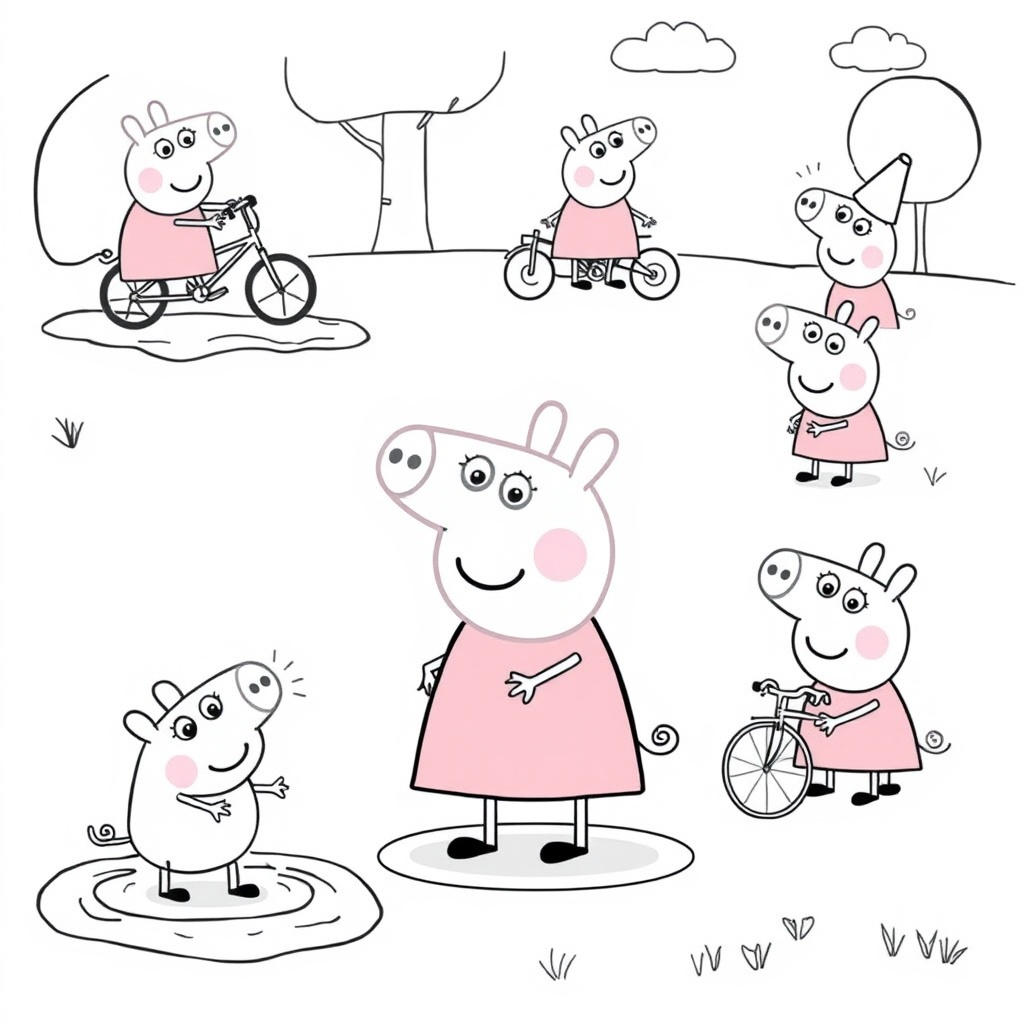 Libro para Colorear de Peppa Pig