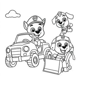 Libro para colorear Aventura de PAW Patrol