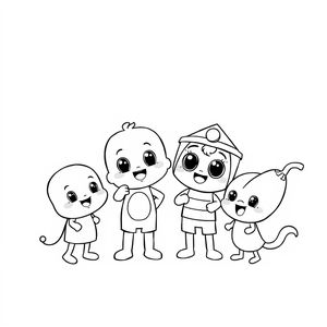 Libro para Colorear de Bluey