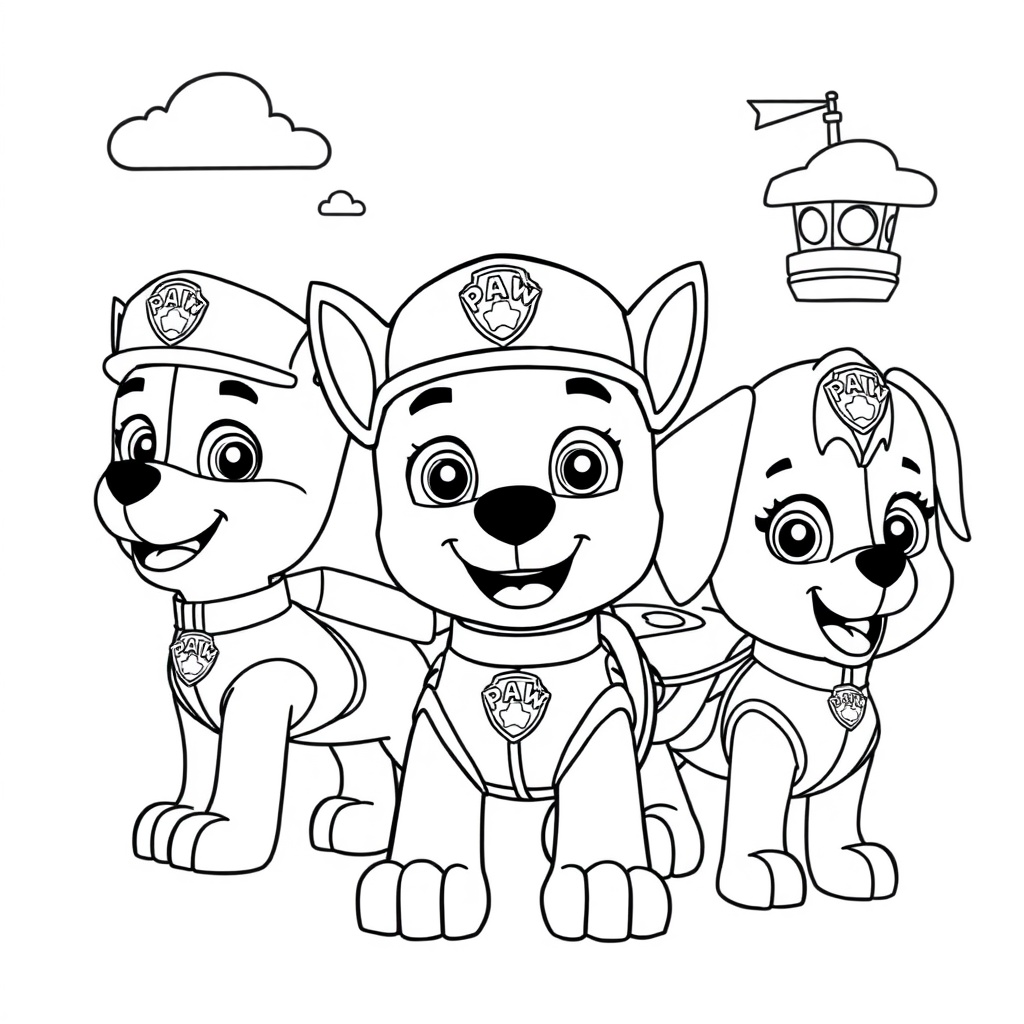 Libro para Colorear de la Patrulla Canina
