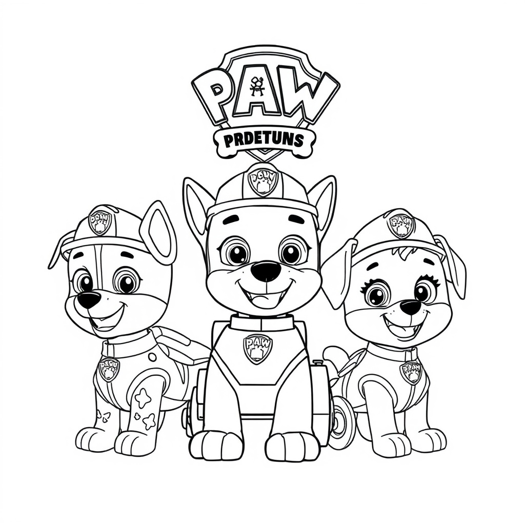 Libro de Colorear de Patrulla de Cachorros
