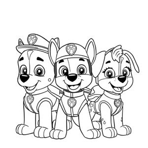 Libro para Colorear de Patrulla de Cachorros