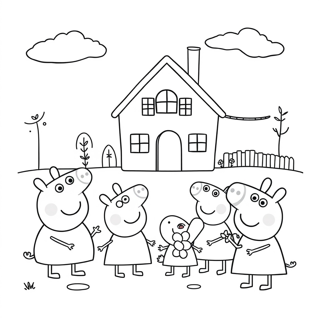 Libro para Colorear de Peppa Pig