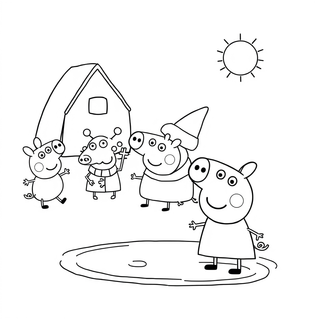 Libro para Colorear de Peppa Pig