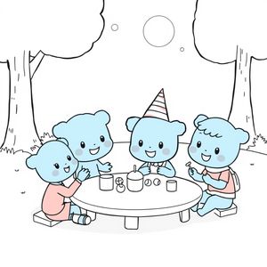 Aventuras con Bluey: Libro para colorear