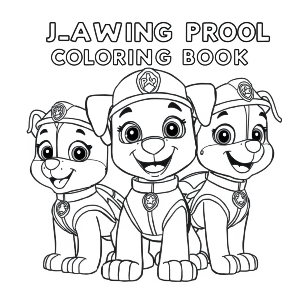 Libro para Colorear: Patrulla de Cachorros