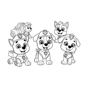 Libro para Colorear - Patrulla Canina