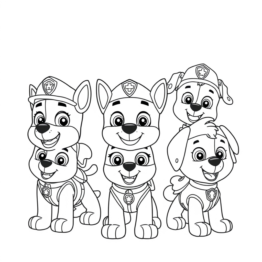 Psi Patrol Kolorowanka