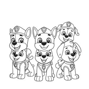 Libro para Colorear de Patrulla Canina