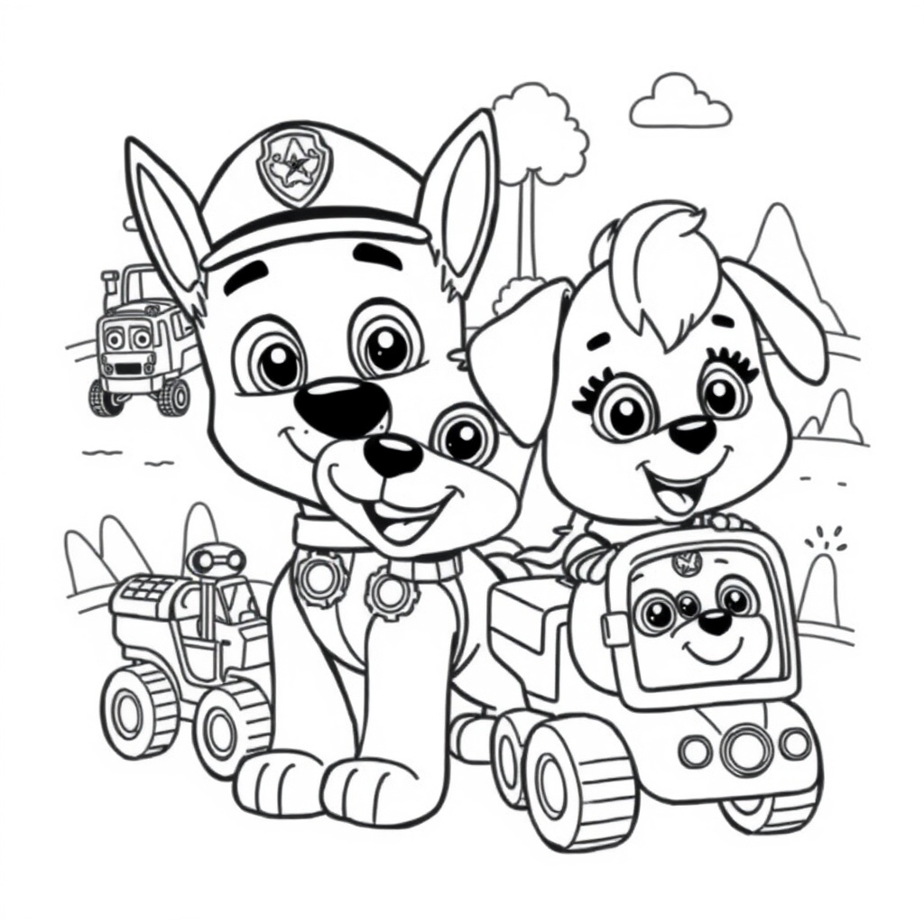 Libro para Colorear de PAW Patrol