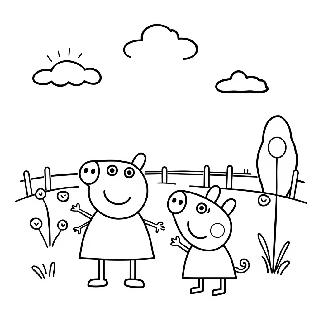 Libro de Colorear Peppa Pig