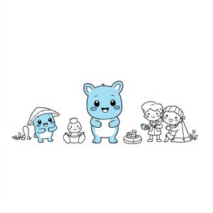 Libro para Colorear de Bluey