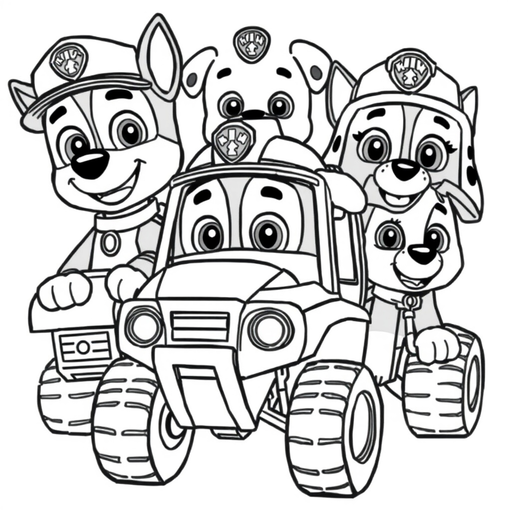 Kolorowanka Psiego Patrolu