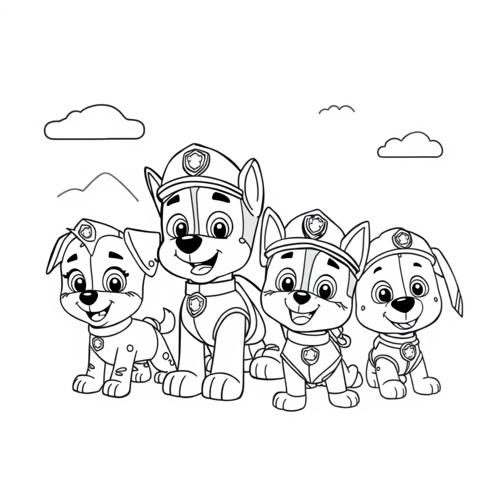 Libro para Colorear de PAW Patrol