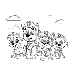 Libro para Colorear de PAW Patrol