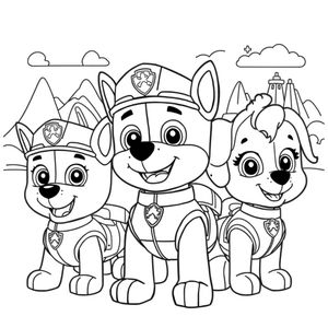 Libro para Colorear Patrulla Canina