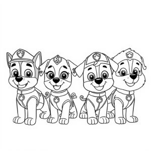 Patrulla Canina - Libro de Colorear de Aventuras