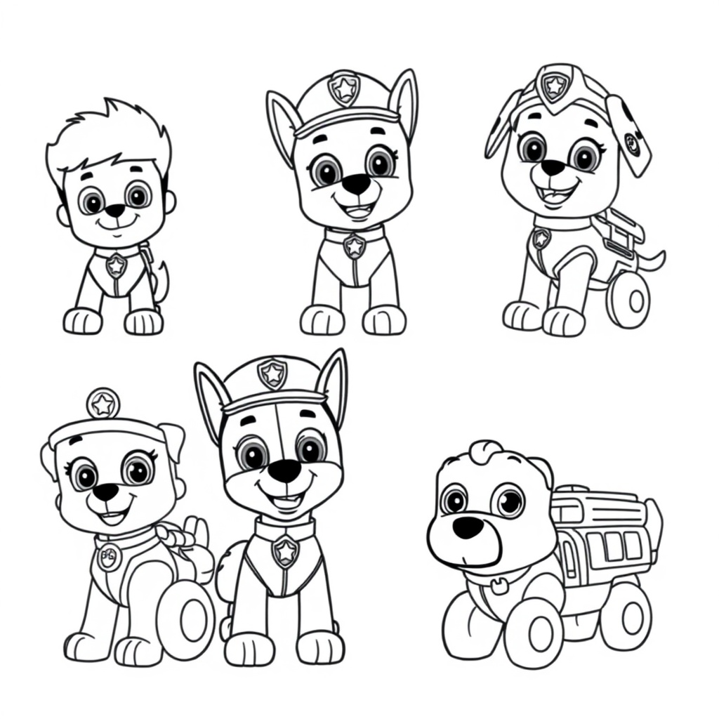 Libro para Colorear: Patrulla Canina