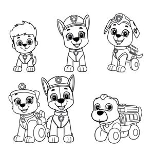 Libro para Colorear: Patrulla Canina