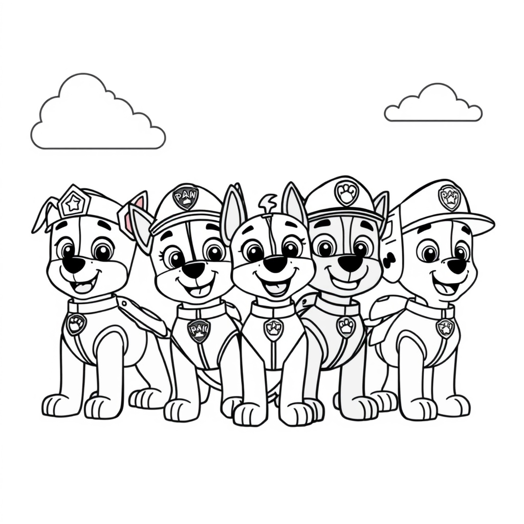 Kolorowanka Psi Patrol